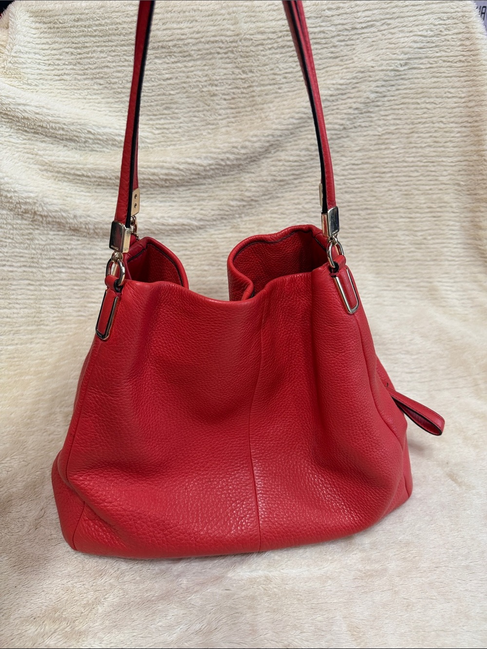 Coach Coach Pebbled Leather Shoulder Bag